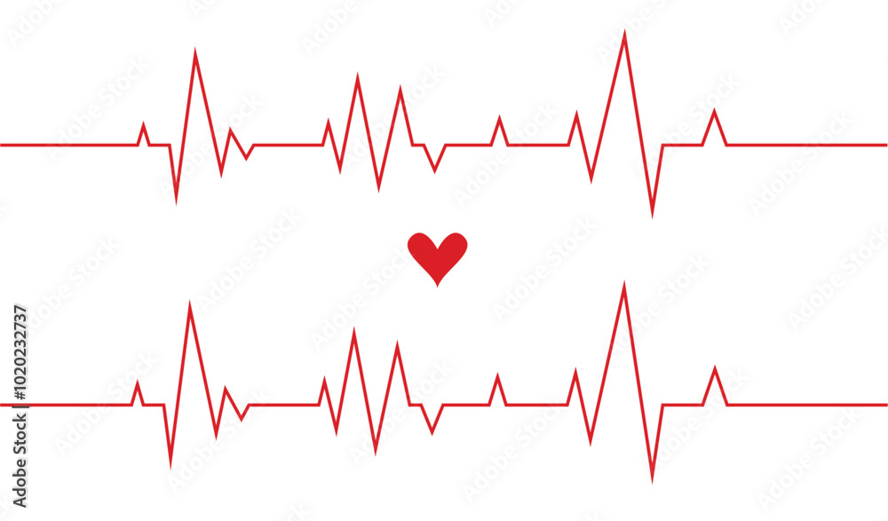 Heartbeat line. Pulse cardiogram Icons of heart beat. Ecg Electrocardiogram with healthy rhythm, cardio attack, ischemia, infarction. Symbol for cardiac Heartbeat line. Pulse cardiogram Icons of heart beat. Ecg Electrocardiogram with healthy rhythm, cardio attack, ischemia, infarction. Symbol for cardiac