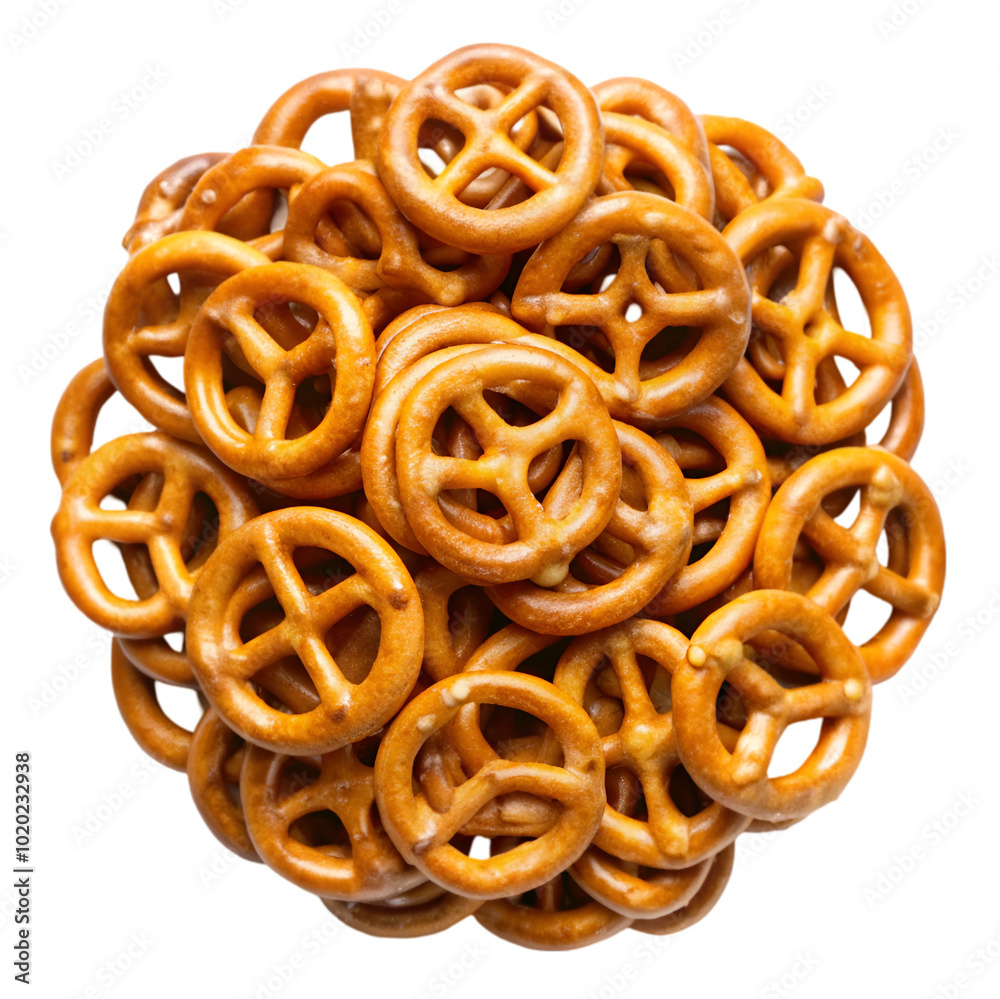 Pile or pretzel isolated on transparent background Pile or pretzel isolated on transparent background