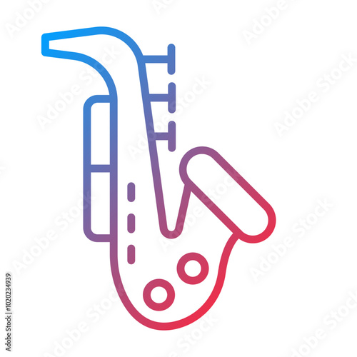 Saxophone Icon Style