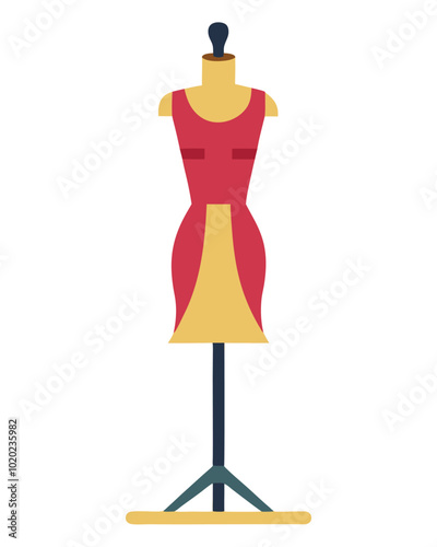 Boutique mannequin vector illustration isolated on a white background