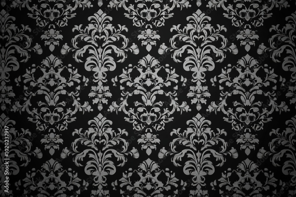 Damask patterns , Spooky-cute background. Damask patterns , Spooky-cute background.