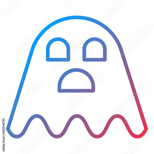 Sad Ghost Icon Style