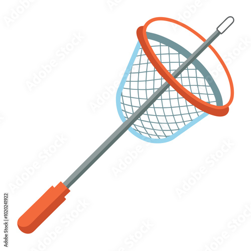 Fishing net equipment vector illustration