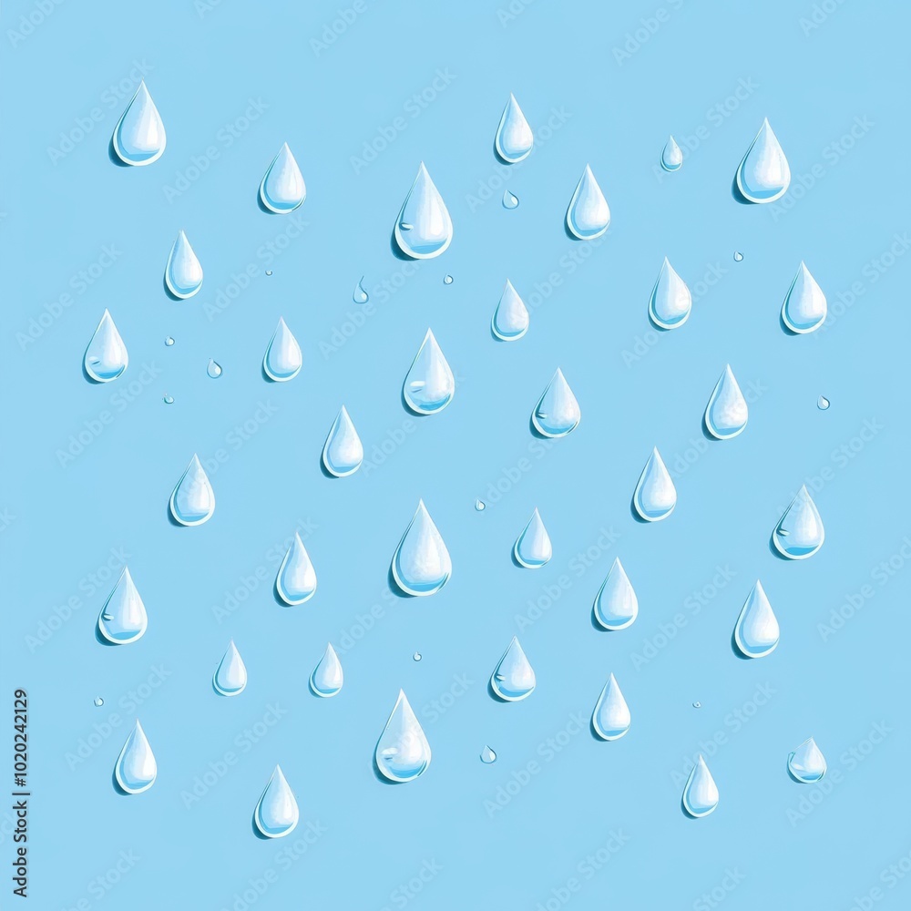Reflective Raindrops Vector Pattern - Water Conservation Concept in Vector Artwork for Web or Social Media Banner Designs Reflective Raindrops Vector Pattern - Water Conservation Concept in Vector Artwork for Web or Social Media Banner Designs