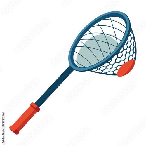 Fishing net equipment vector illustration