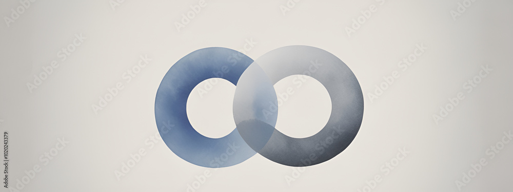 illustrazione con elementi geometrici a tema astratto surreale