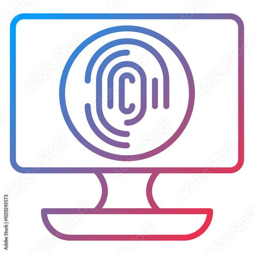 Biometric Computer Icon Style