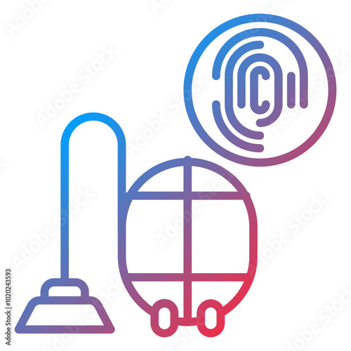 Biometric Vacuum Icon Style