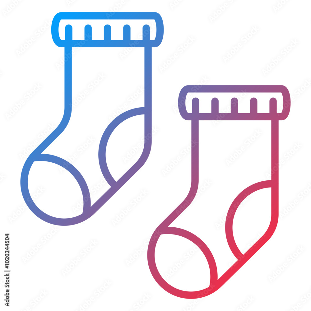 Baby Socks Icon Style Baby Socks Icon Style