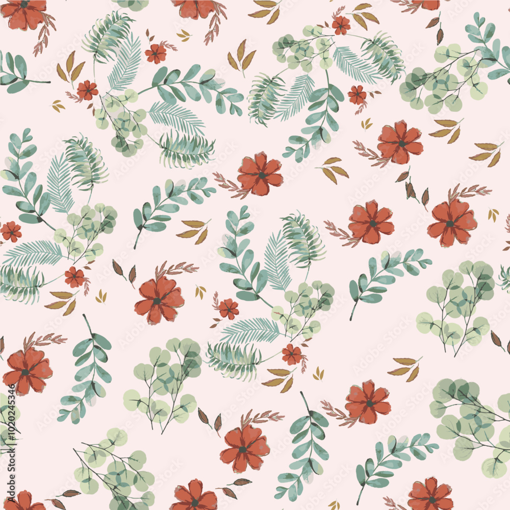 custom made wallpaper toronto digitalflower patterns in nature continuous pattern colorful trend crispy flower designs