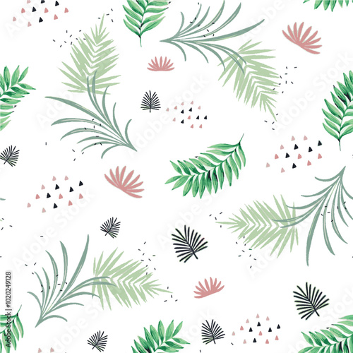 Wallpaper Mural flower patterns in nature continuous pattern colorful trend crispy flower designs Torontodigital.ca