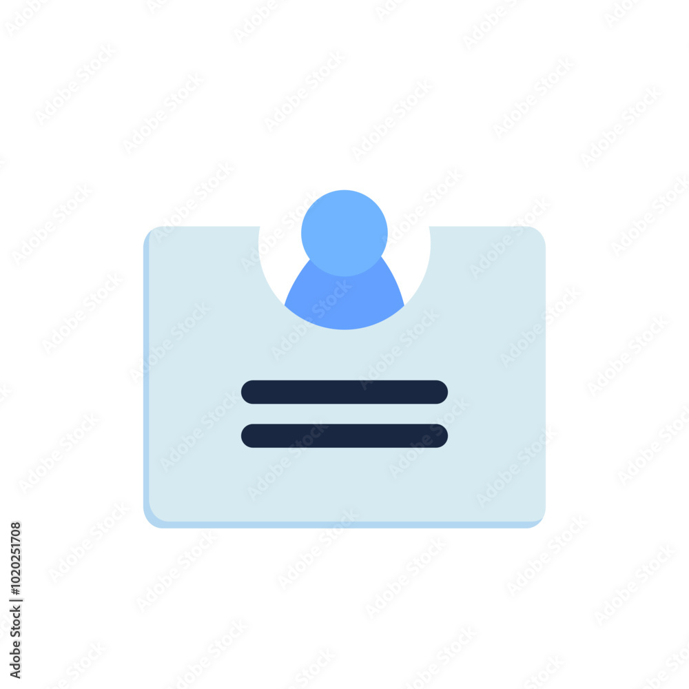User computer login screen icon. Technology, internet, access, security, identity concepts. Flat vector design isolated illustration. 