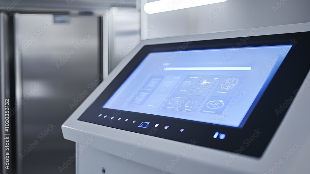 33. A fume hood with a touchscreen interface for user control 33. A fume hood with a touchscreen interface for user control