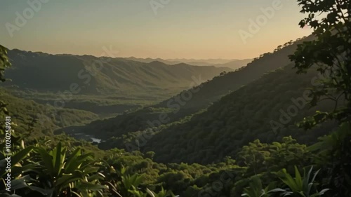 sunrise in the mountains