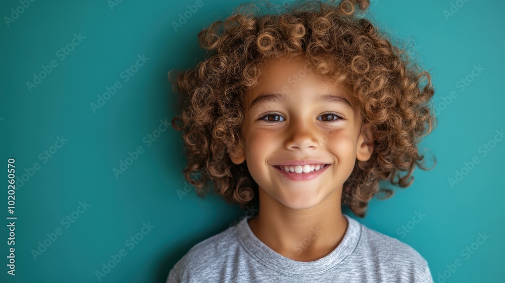 The Happy Curly-Haired Boy The Happy Curly-Haired Boy
