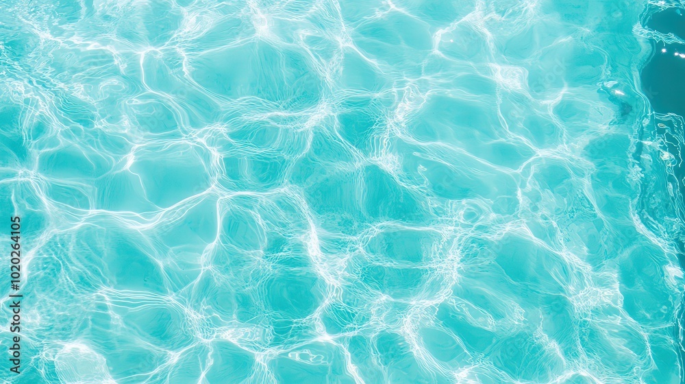 Refreshing summer pool scene, inviting crystal clear water, bright blue skies, open space for personalized messages, perfect for summer activities and relaxation Refreshing summer pool scene, inviting crystal clear water, bright blue skies, open space for personalized messages, perfect for summer activities and relaxation