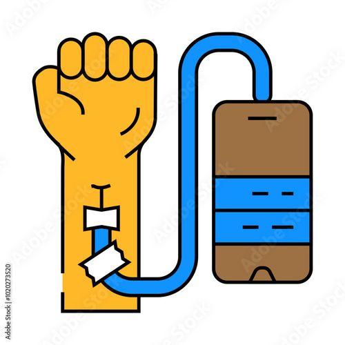 tech junkie tech enthusiast line icon vector. tech junkie tech enthusiast sign. isolated symbol illustration