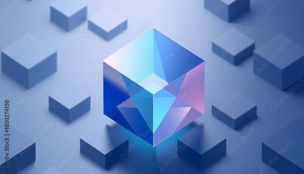 Minimalist Isometric Shapes Minimalist Isometric Shapes