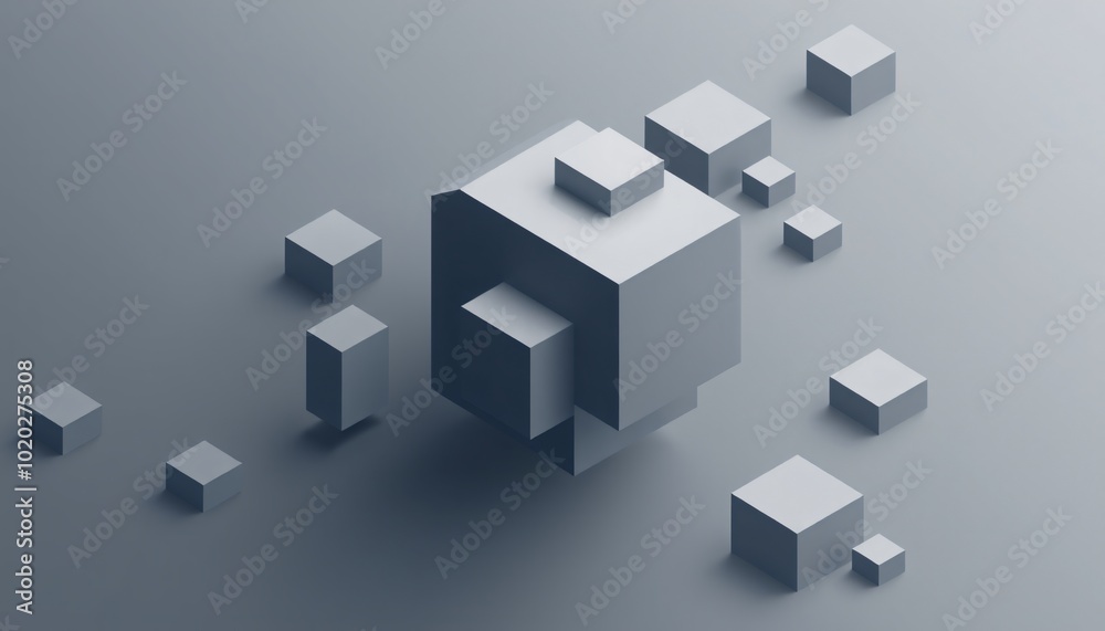 Minimalist Isometric Shapes Minimalist Isometric Shapes