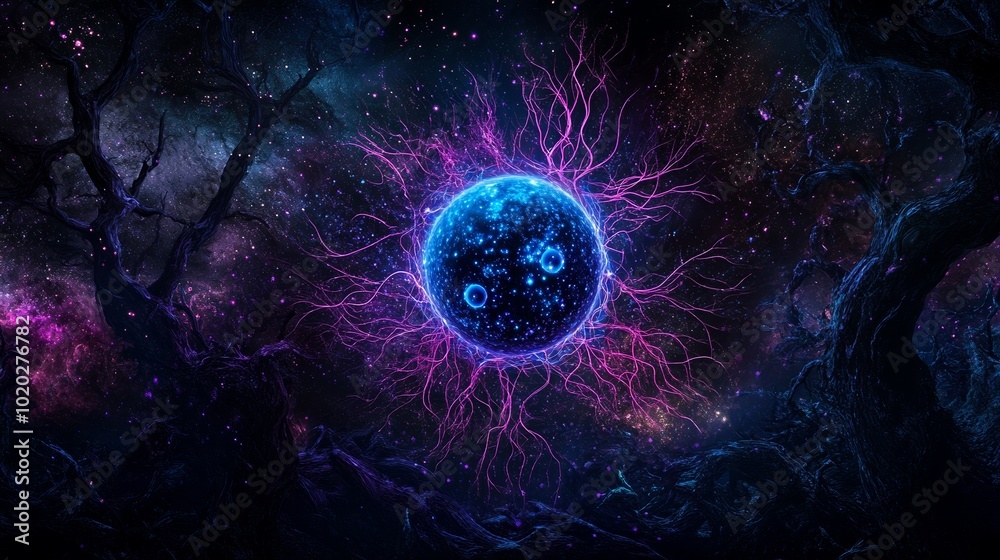 The illustration of the combination of protons and neutrons with electrons presents the fundamental forces governing atomic condensation and the complex balance between subatomic particles. The illustration of the combination of protons and neutrons with electrons presents the fundamental forces governing atomic condensation and the complex balance between subatomic particles.