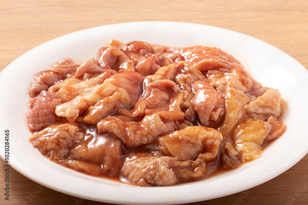 鶏皮(生 味付) 鶏皮(生 味付)
