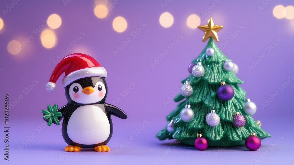 The Penguin and Christmas Tree The Penguin and Christmas Tree
