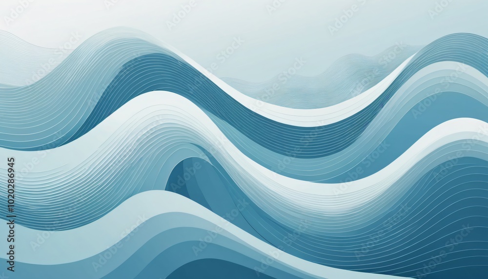 Fototapeta premium Muted Abstract Waves