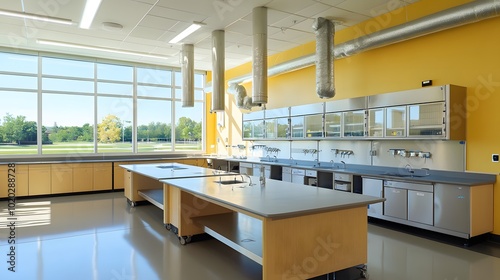 139. A modern lab environment showcasing the benefits of fume hoods