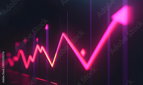 Futuristic financial dashboards and luxury business charts with glowing neon lines, gold accents, and connected nodes for corporate branding.