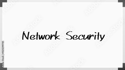 Network Security のホワイトボード風イラスト