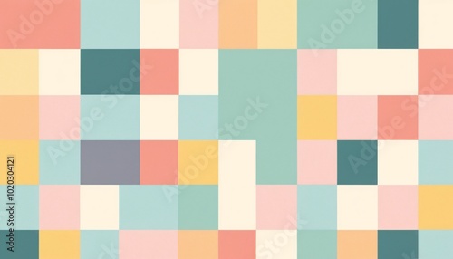 Pastel Block Patterns Pastel Color Palettes