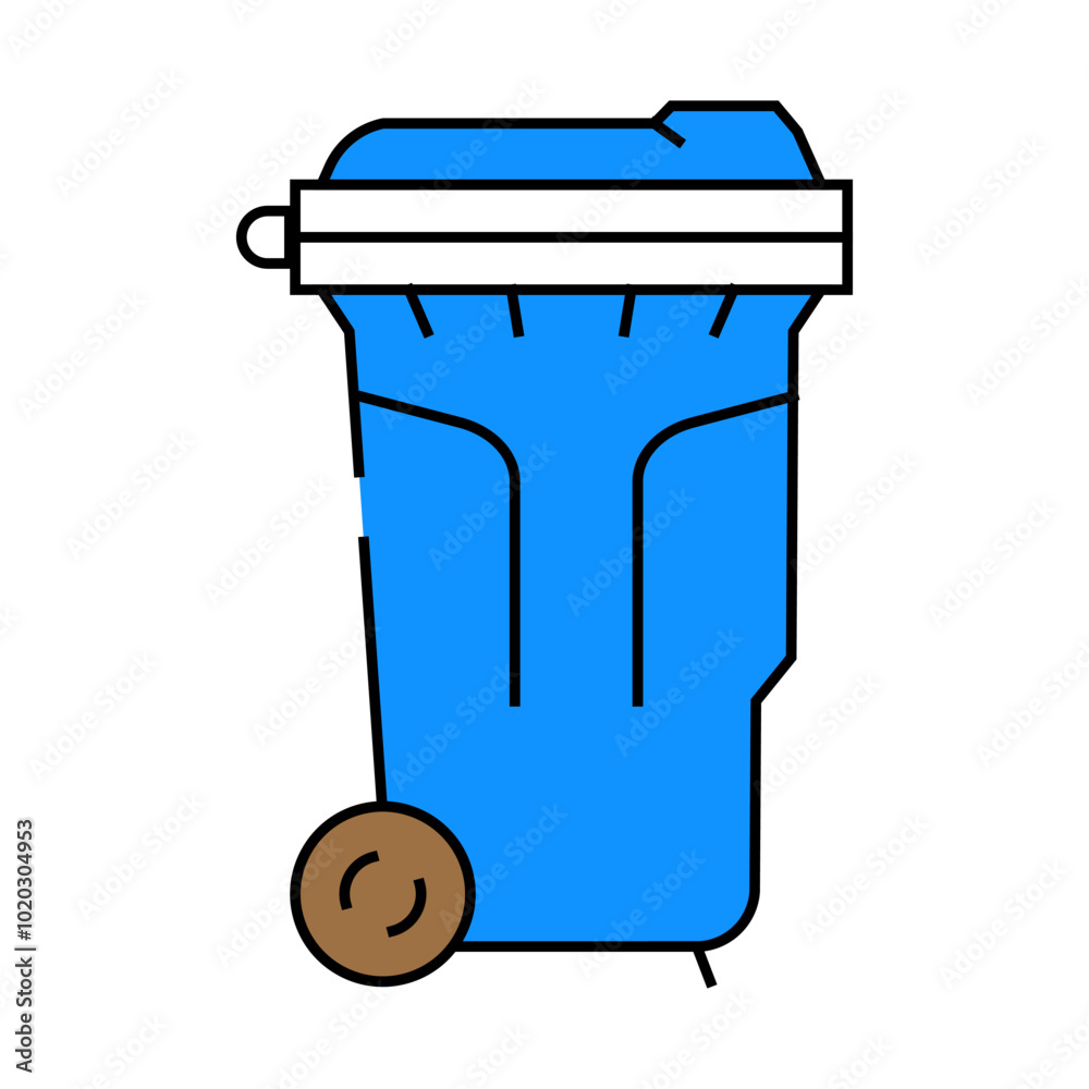 zero waste sorting line icon vector. zero waste sorting sign. isolated symbol illustration zero waste sorting line icon vector. zero waste sorting sign. isolated symbol illustration