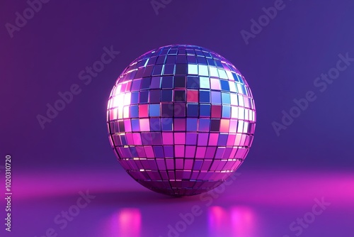 3D Disco Ball, Funky retro vibe Background Wallpaper