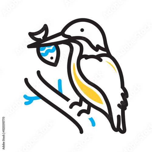 Vector multicolor icon for Hunt