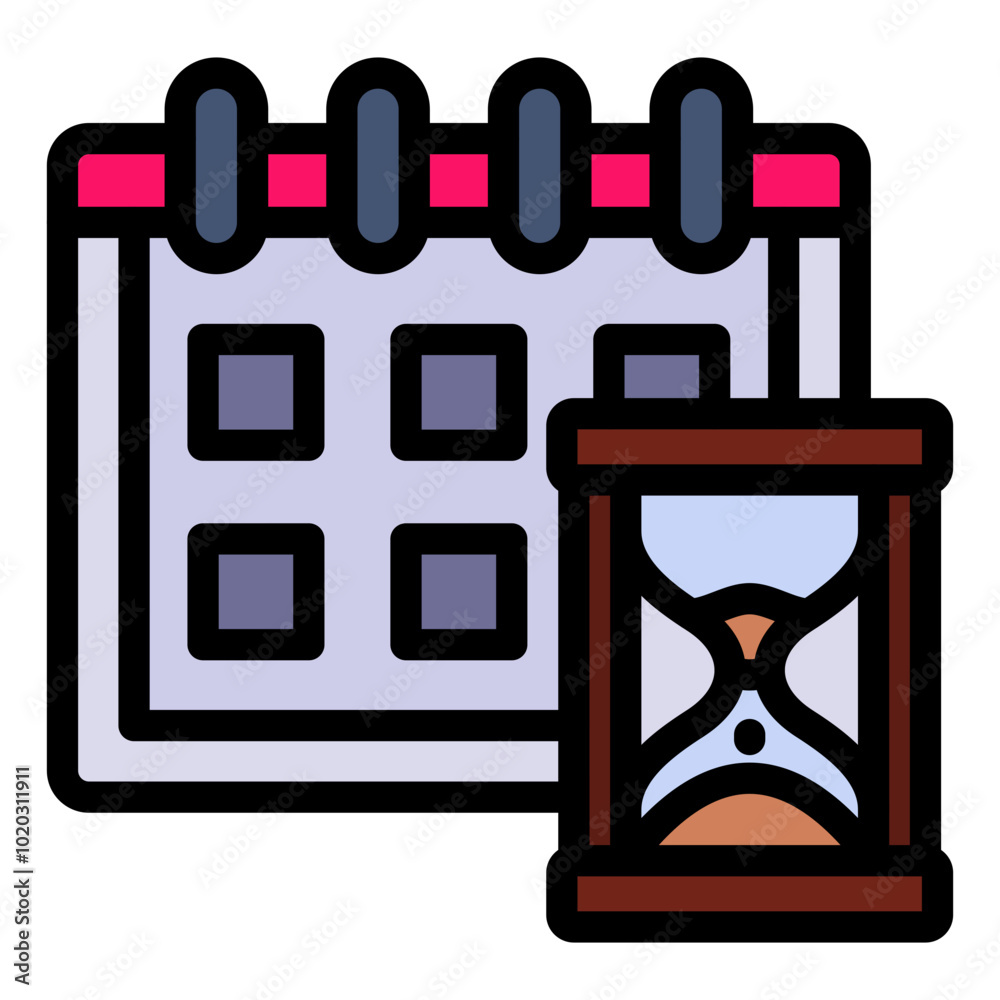 Fototapeta premium Deadline Icon