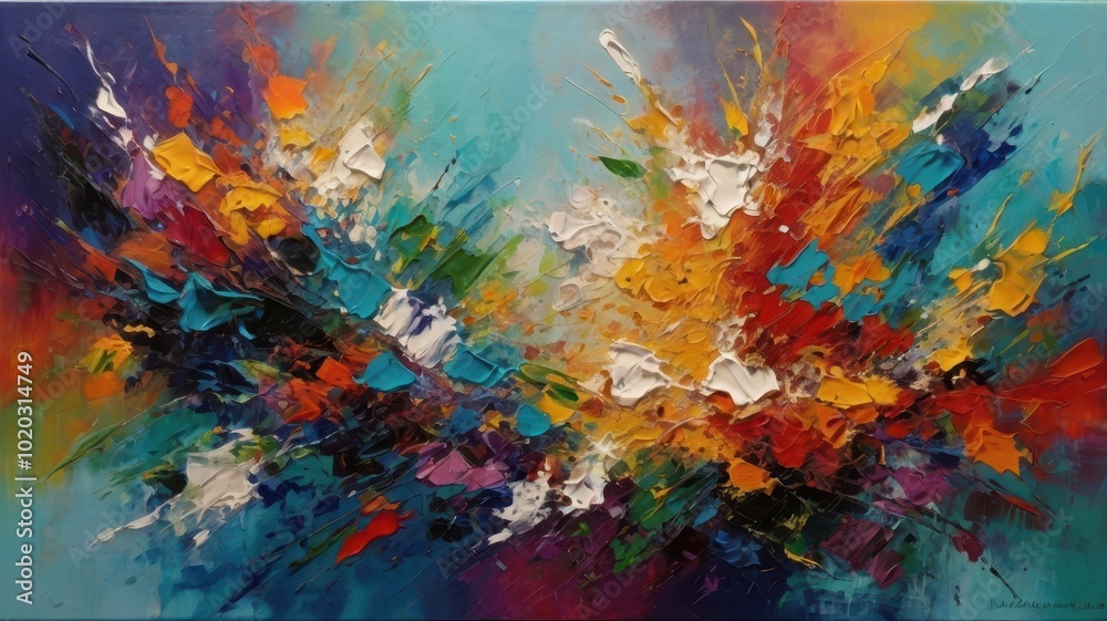 abstract background with watercolor splashes