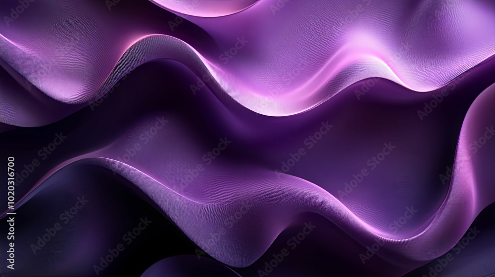 Obraz premium Abstract Purple Wavy Fabric Texture