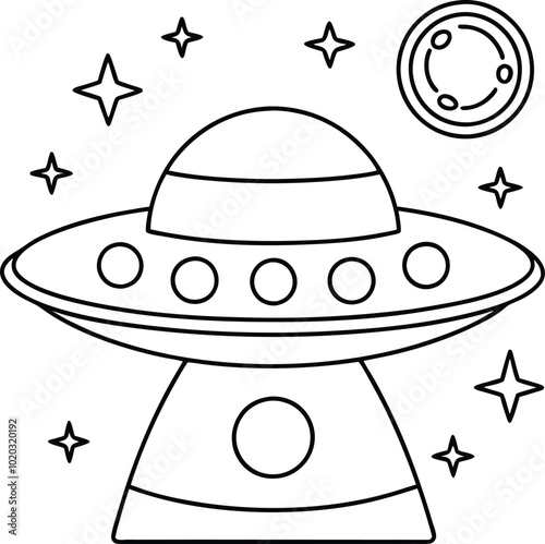 Galactic Adventure a Cosmic Coloring Journey for Young Explorers