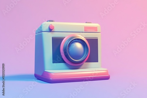 3D Polaroid Frame, Classic retro photo frame Background Wallpaper