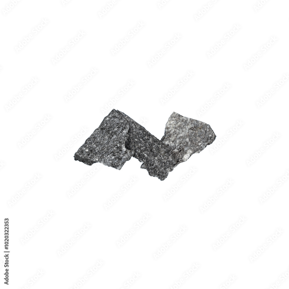 Symbol made of black granite. Stone lettering Symbol made of black granite. Stone lettering