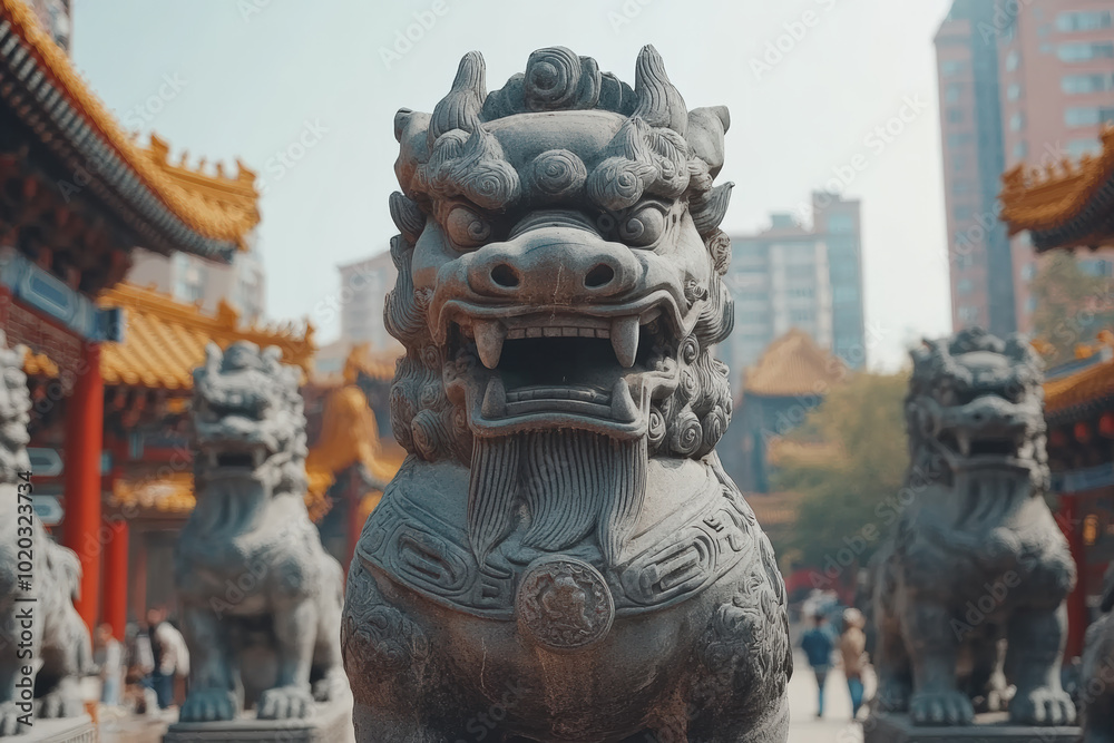 Lion Statues in Traditional Chinese Architecture Lion Statues in Traditional Chinese Architecture