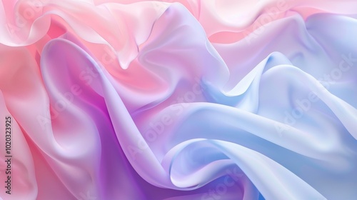 Abstract Pastel Fabric Background: Soft, Smooth, and Dreamy