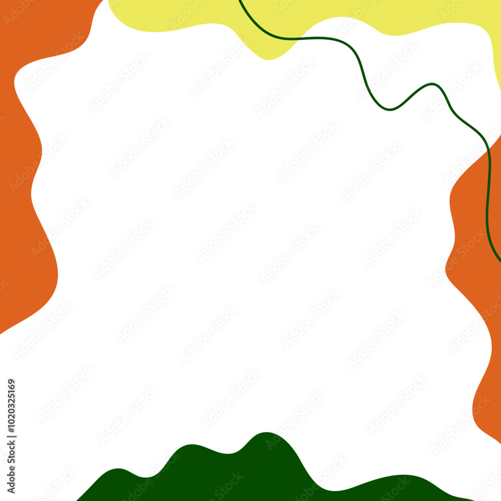 Obraz premium Abstract Blob Frame Element 