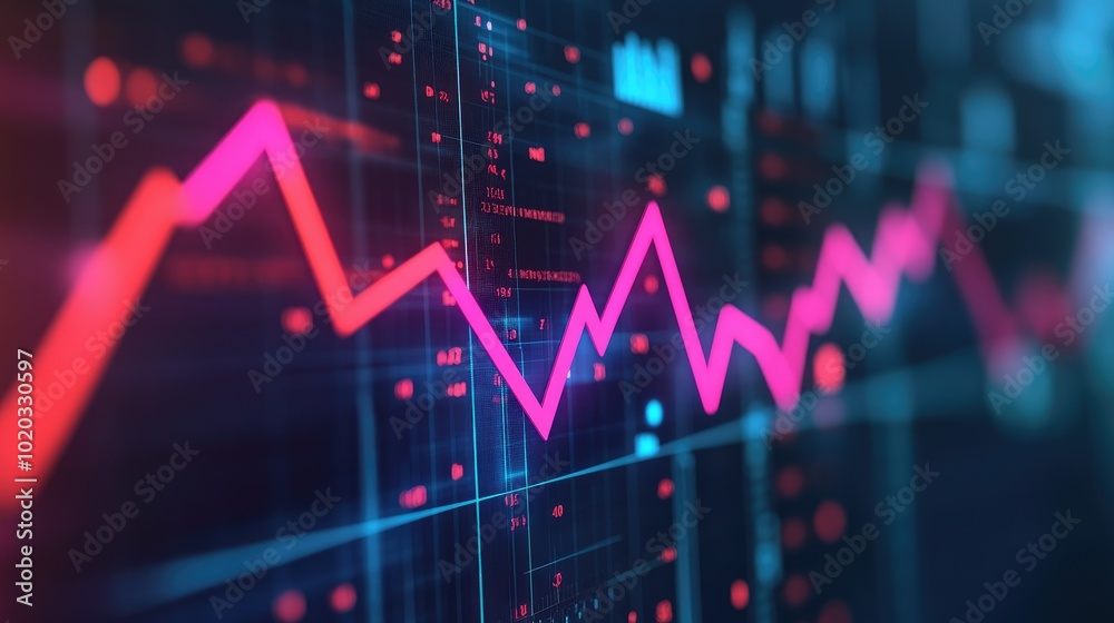 Upward arrow chart indicating real estate growth, with a housing market graph and stock lines in the background. Upward arrow chart indicating real estate growth, with a housing market graph and stock lines in the background.