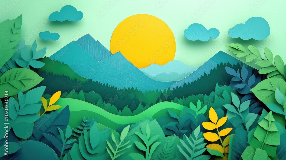Panoramic view from the summit of a mountain in a national park showcasing a stunning landscape of rolling hills and lush greenery Panoramic view from the summit of a mountain in a national park showcasing a stunning landscape of rolling hills and lush greenery
