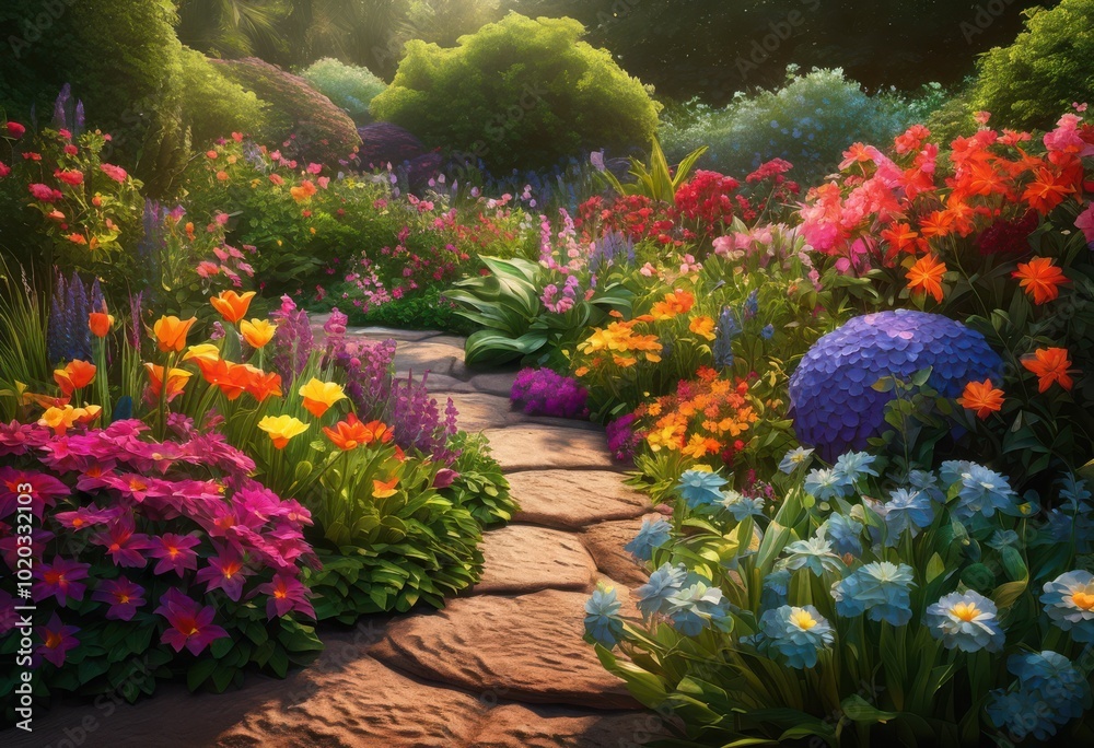 stunning vibrant garden arrangements colorful flowers lush foliage displaying variety natural textures hues, botanical, bloom, cluster, combination stunning vibrant garden arrangements colorful flowers lush foliage displaying variety natural textures hues, botanical, bloom, cluster, combination