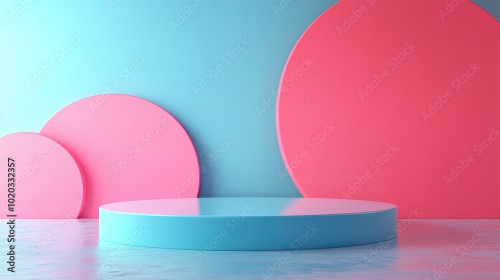 Colorful 3D Illustration of Elevated Validation Space Colorful 3D Illustration of Elevated Validation Space