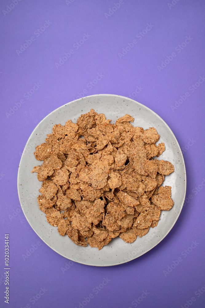 whole flakes on gray plate whole flakes on gray plate