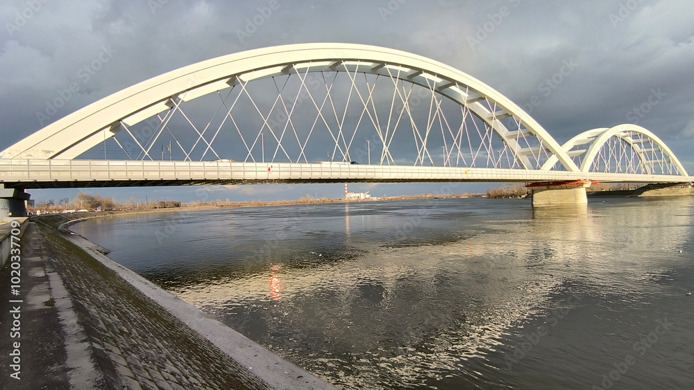 Obraz premium banks of Danube river in Novi Sad