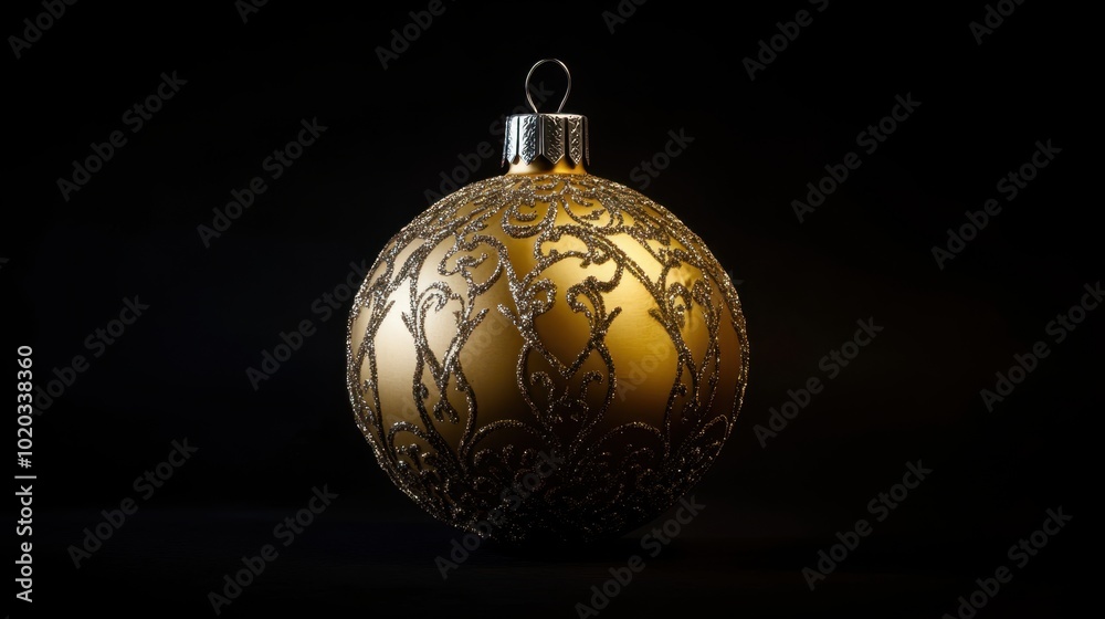 The Elegant Gold Christmas Ornament The Elegant Gold Christmas Ornament